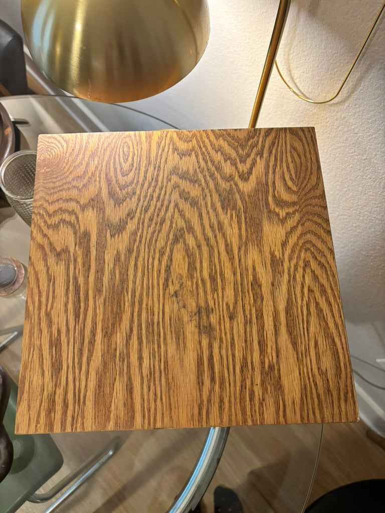 Custom Wooden Cube Side Table