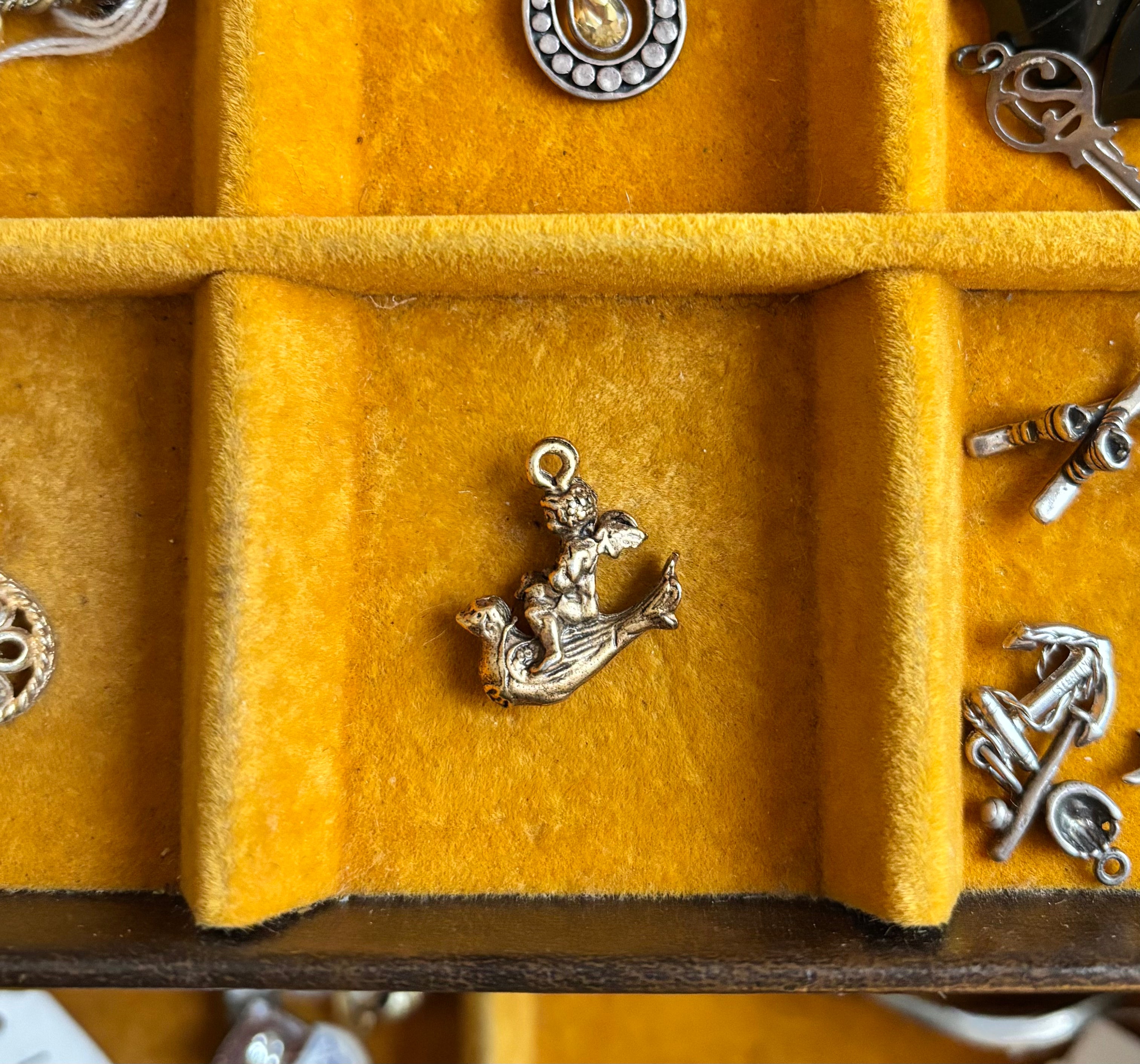 Precious Baby Angel & Dove Pendant