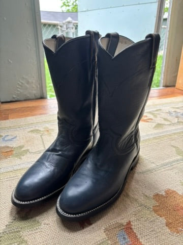 Vintage Navy Blue CowTown Boots