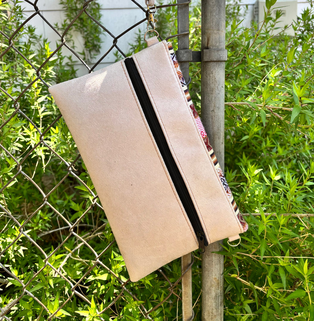 Cute Beige and Warm Tone Manta Clutch