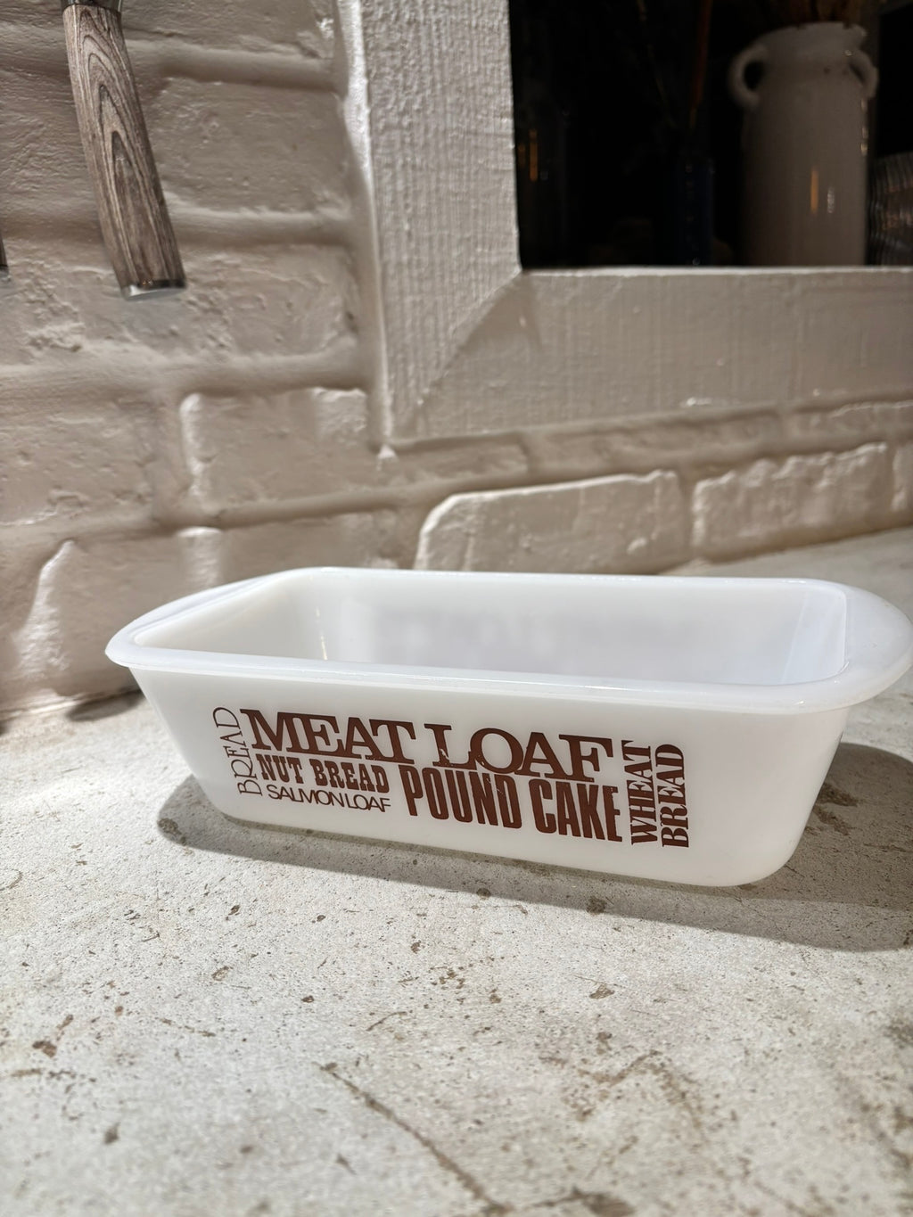 Vintage Glasbake 1 1/2 qt Loaf Pan