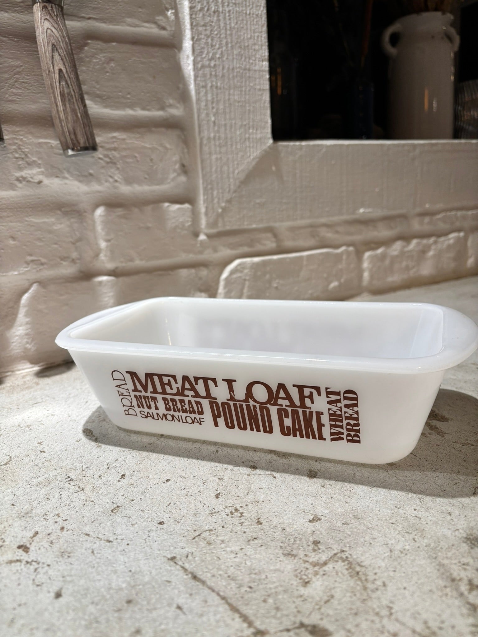 Vintage Glasbake 1 1/2 qt Loaf Pan