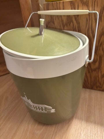 Avocado Green Vintage West Bend Ice Bucket