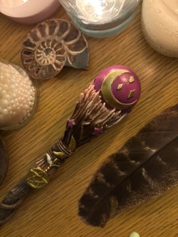 Magic Wand with Moon Detail