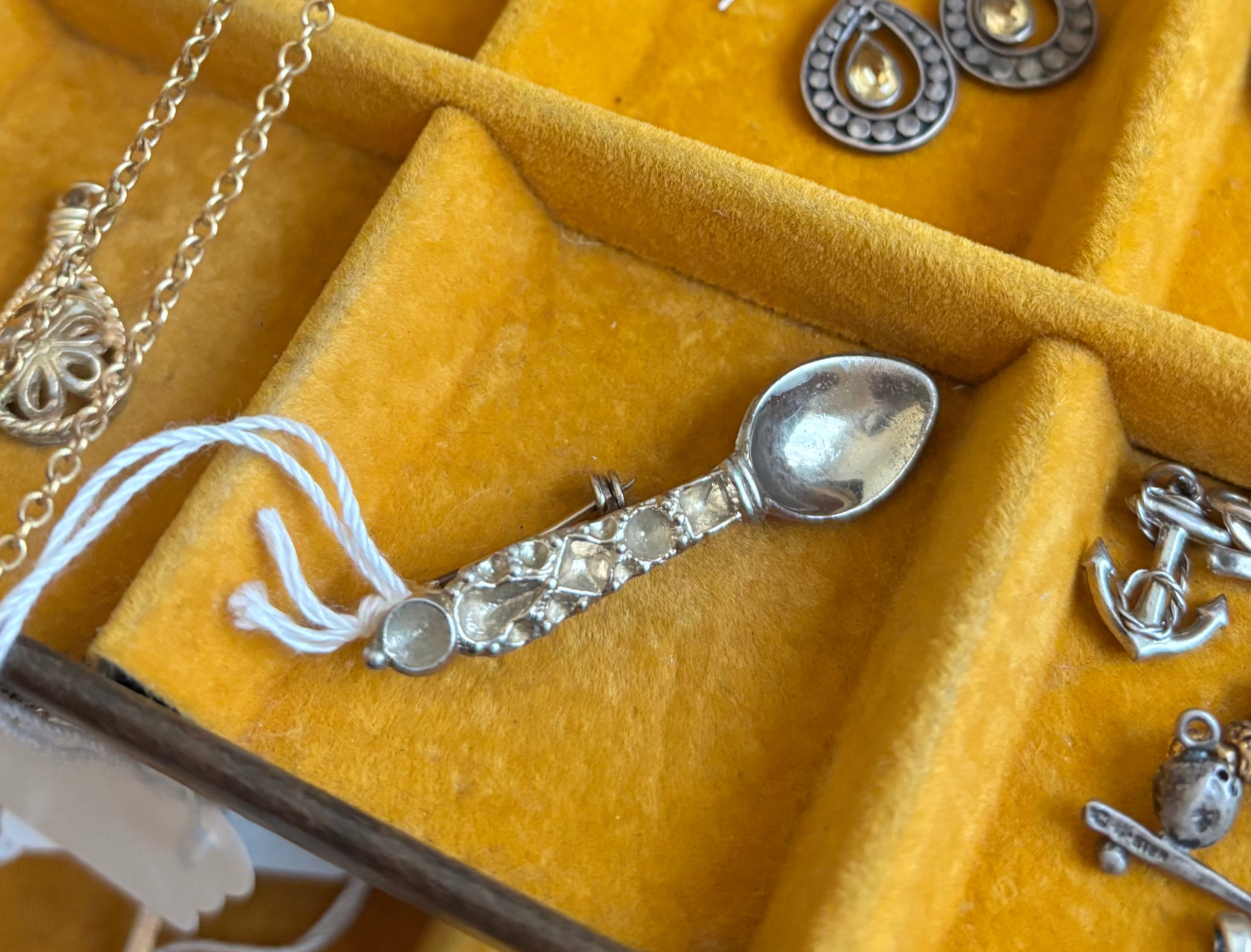Adorable Mini Spoon Vintage Brooch