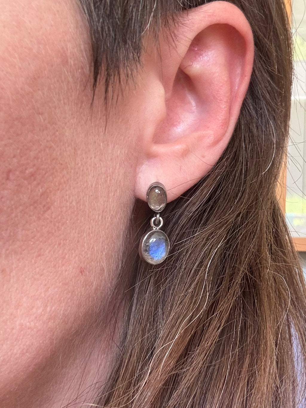 Magical Labradorite and Sterling Silver Earrings