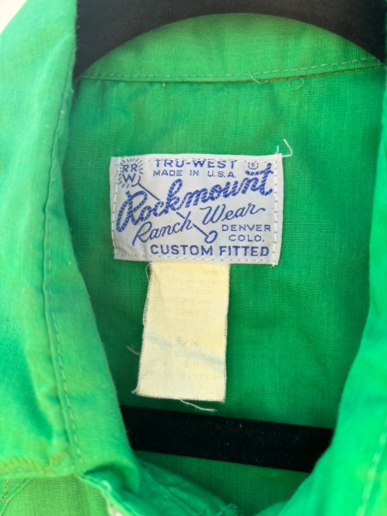 Vintage Green Rockmount Ranchwear Pearl Snap