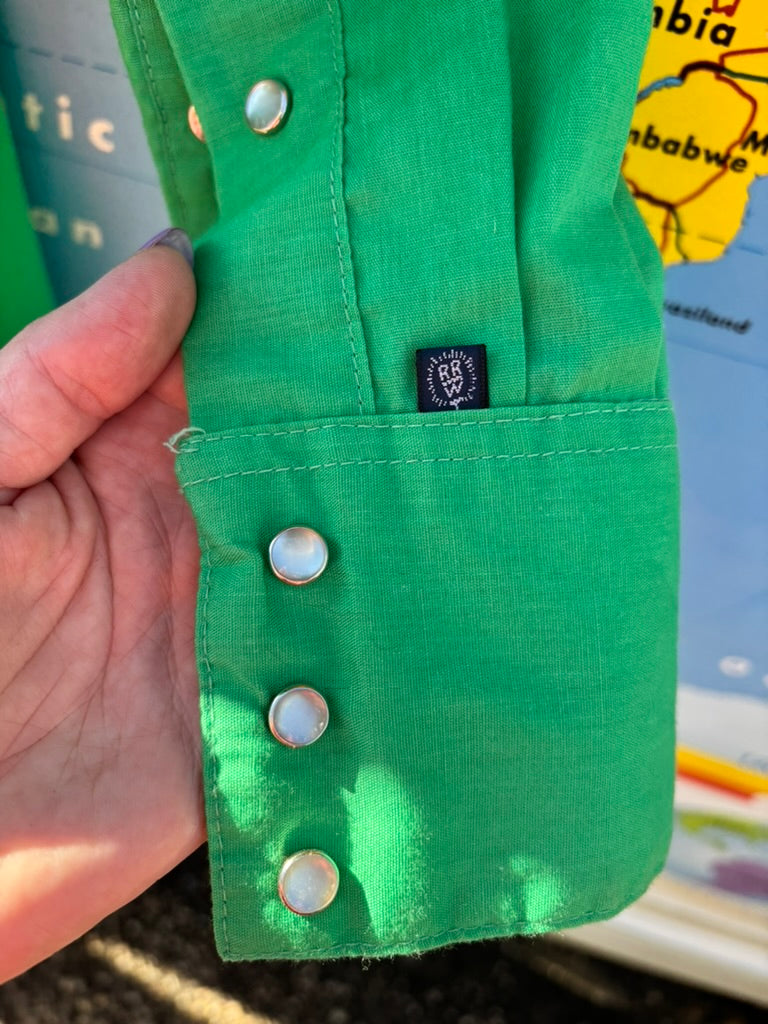 Vintage Green Rockmount Ranchwear Pearl Snap