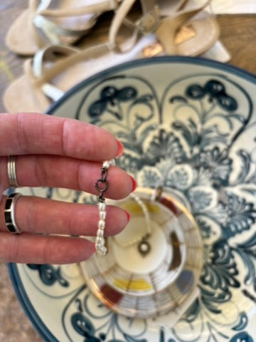 Lovely Vintage Fresh-water Pearl and Sterling Necklace