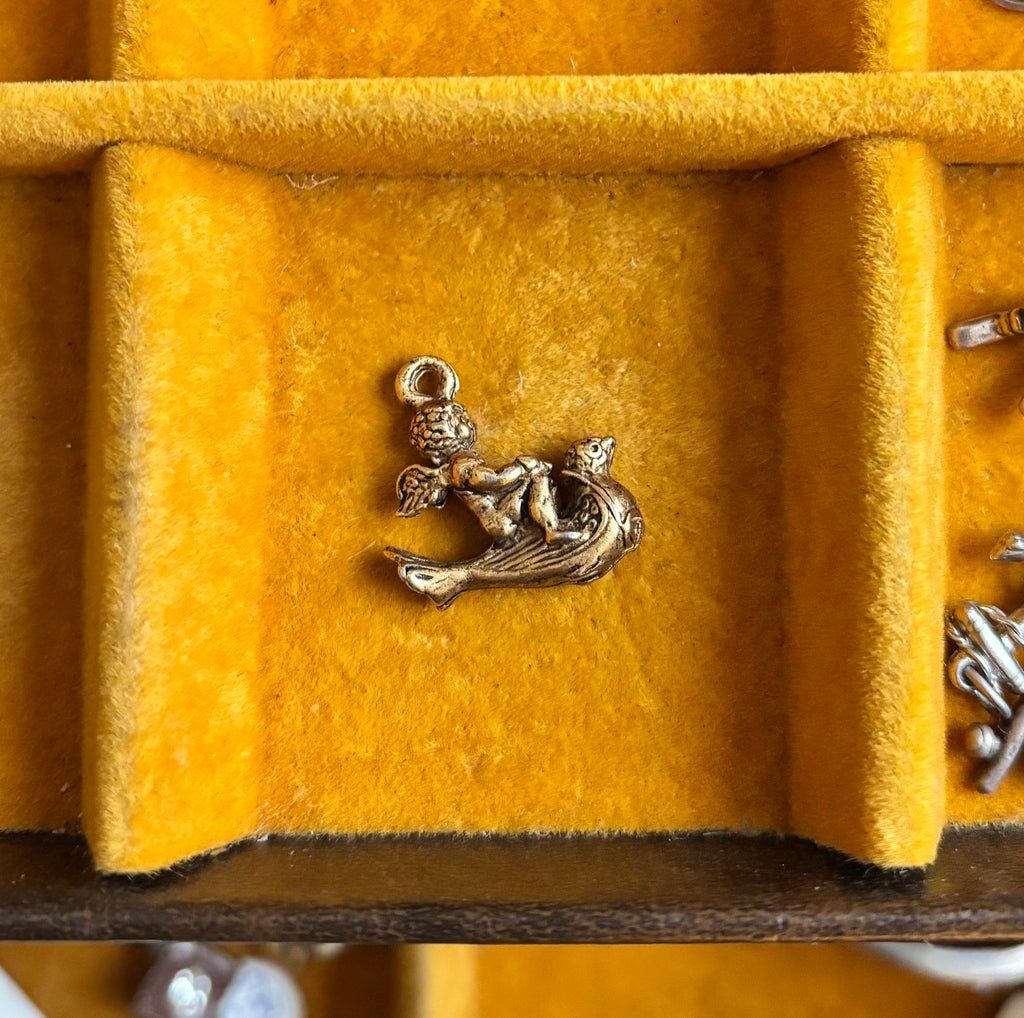 Precious Baby Angel & Dove Pendant