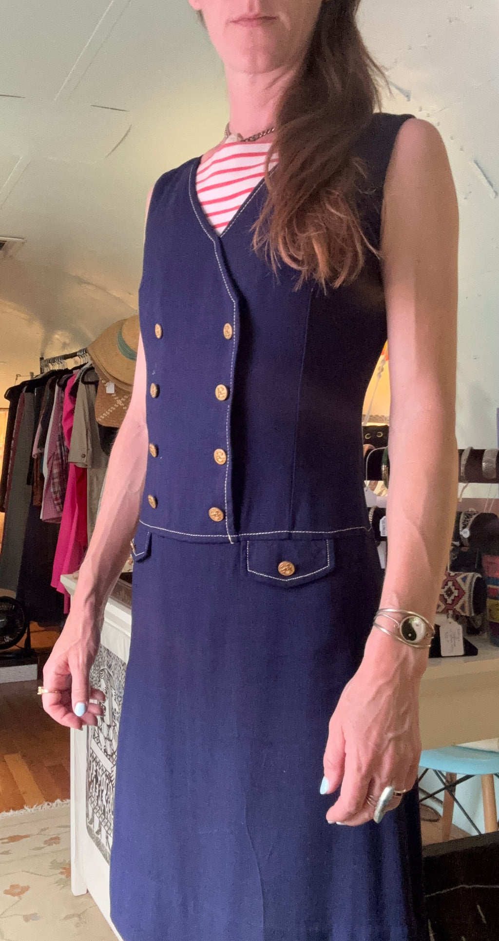 Bobby Brooks Vintage 1950's Patriotic Fitted Dress
