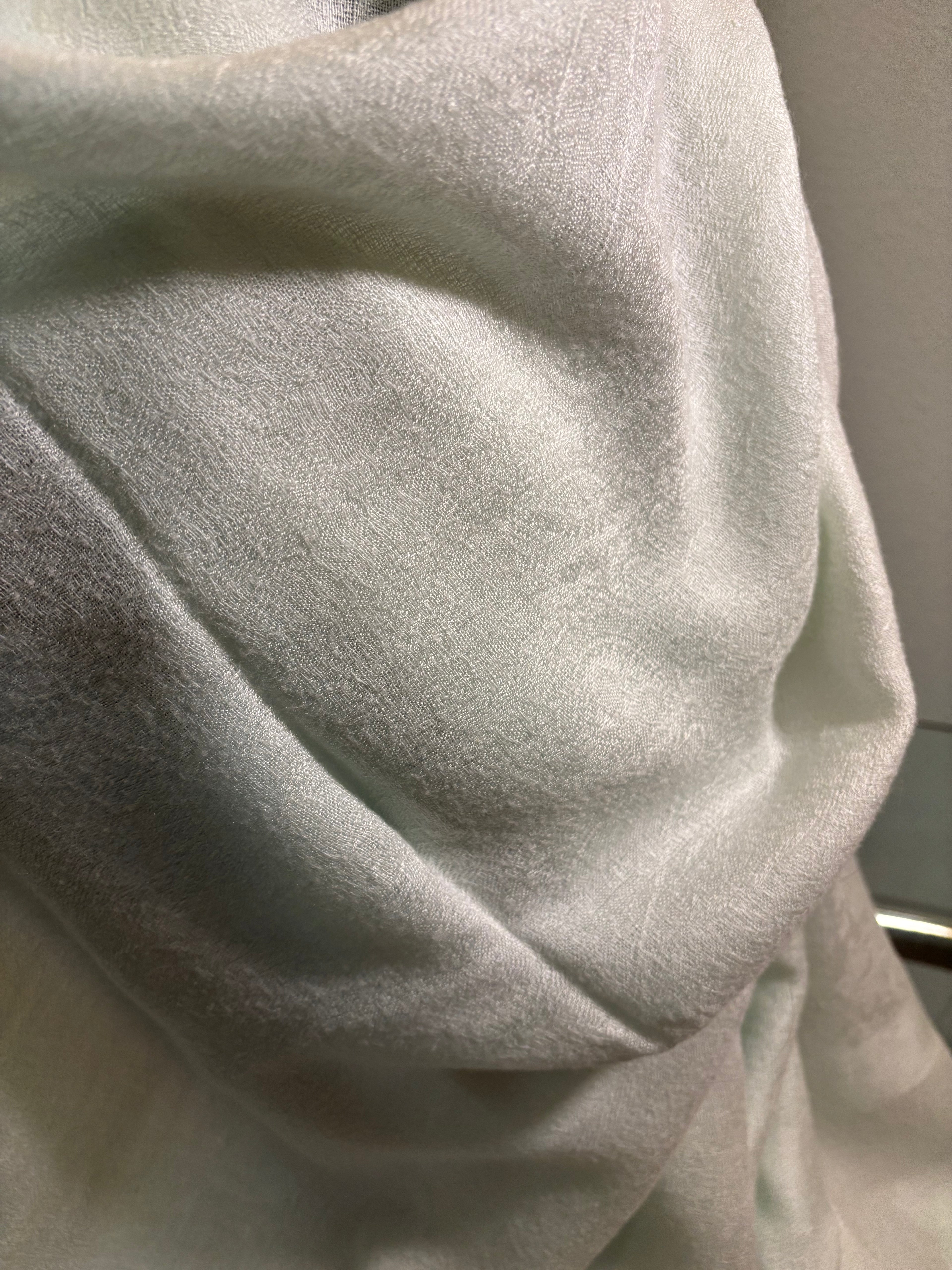 Elegant Vintage Pale Blue Authentic Pashmina