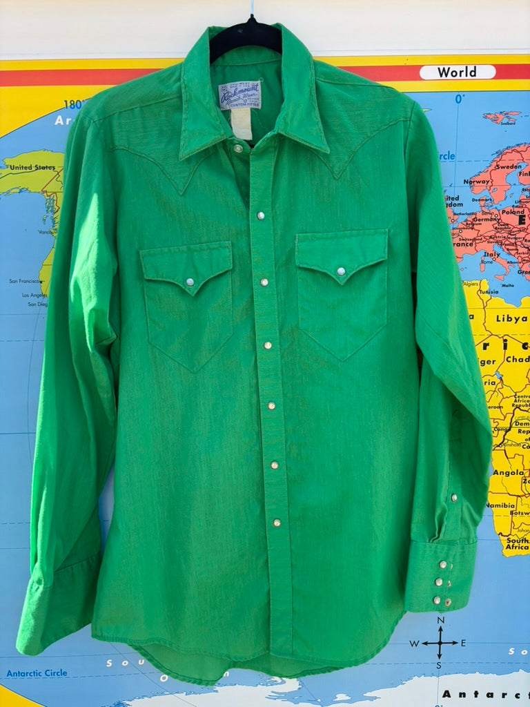 Vintage Green Rockmount Ranchwear Pearl Snap