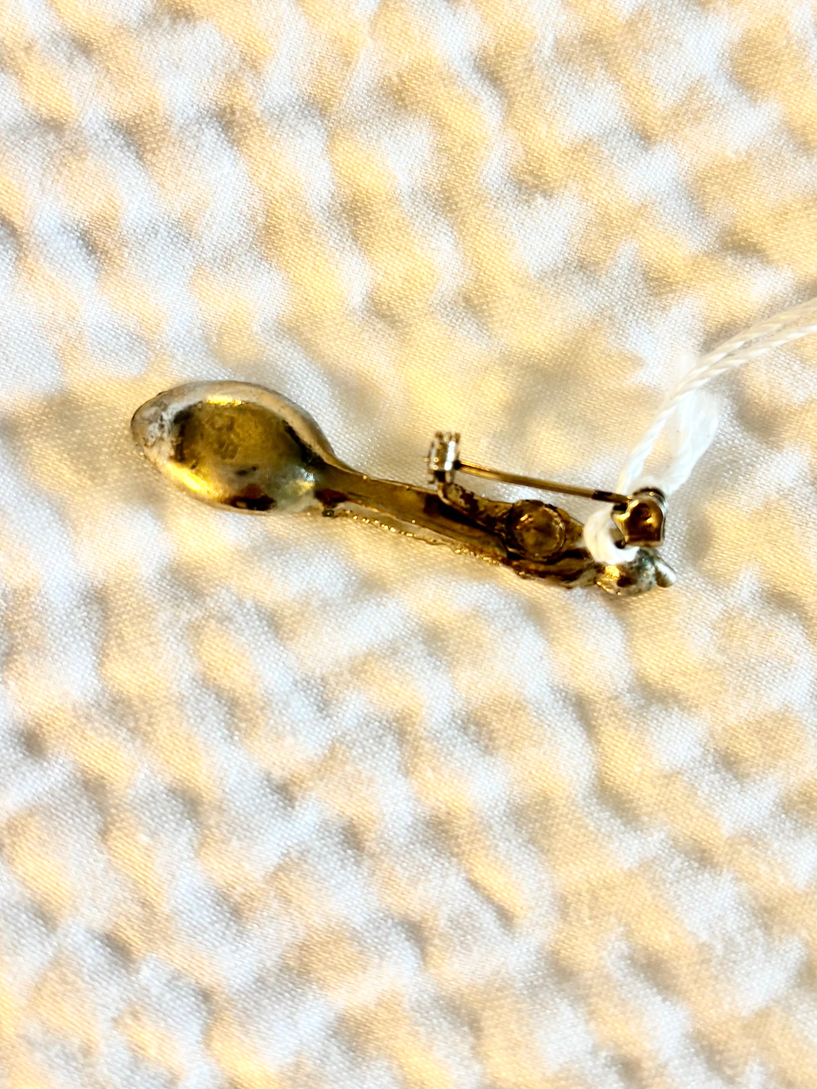 Adorable Mini Spoon Vintage Brooch
