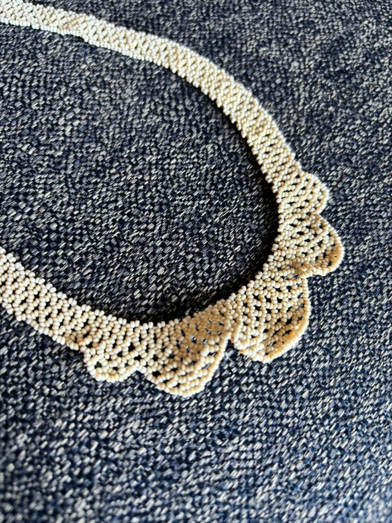 Delicate 1940's/50's Beaded Lace Choker