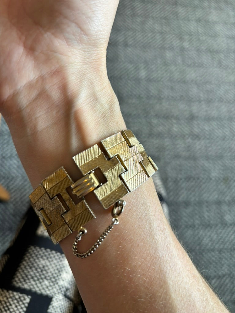 Unique Vintage Gold-toned Bracelet
