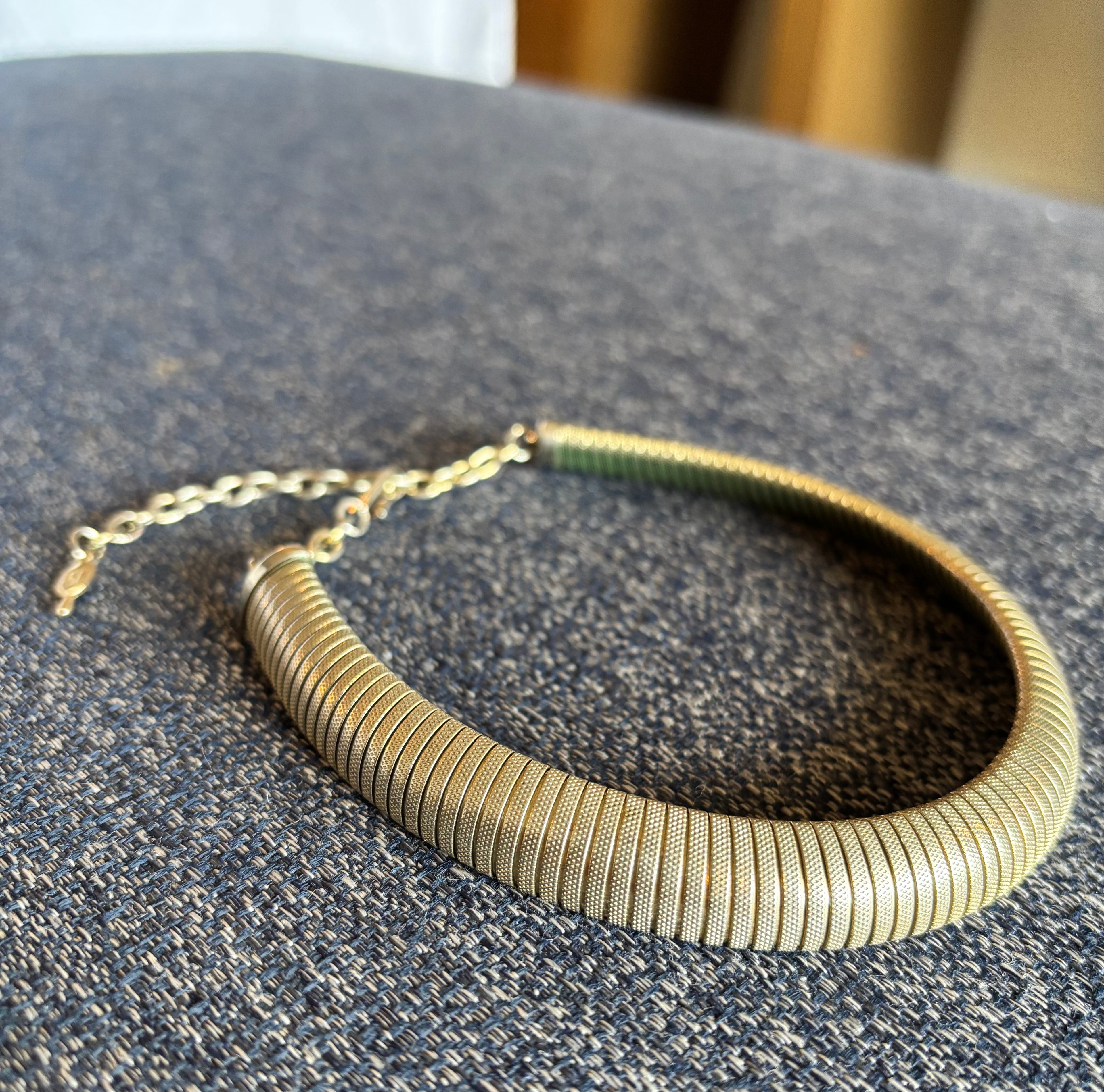 Vintage Sarah Covington Gold-Toned Flex Choker