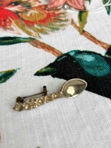 Adorable Mini Spoon Vintage Brooch