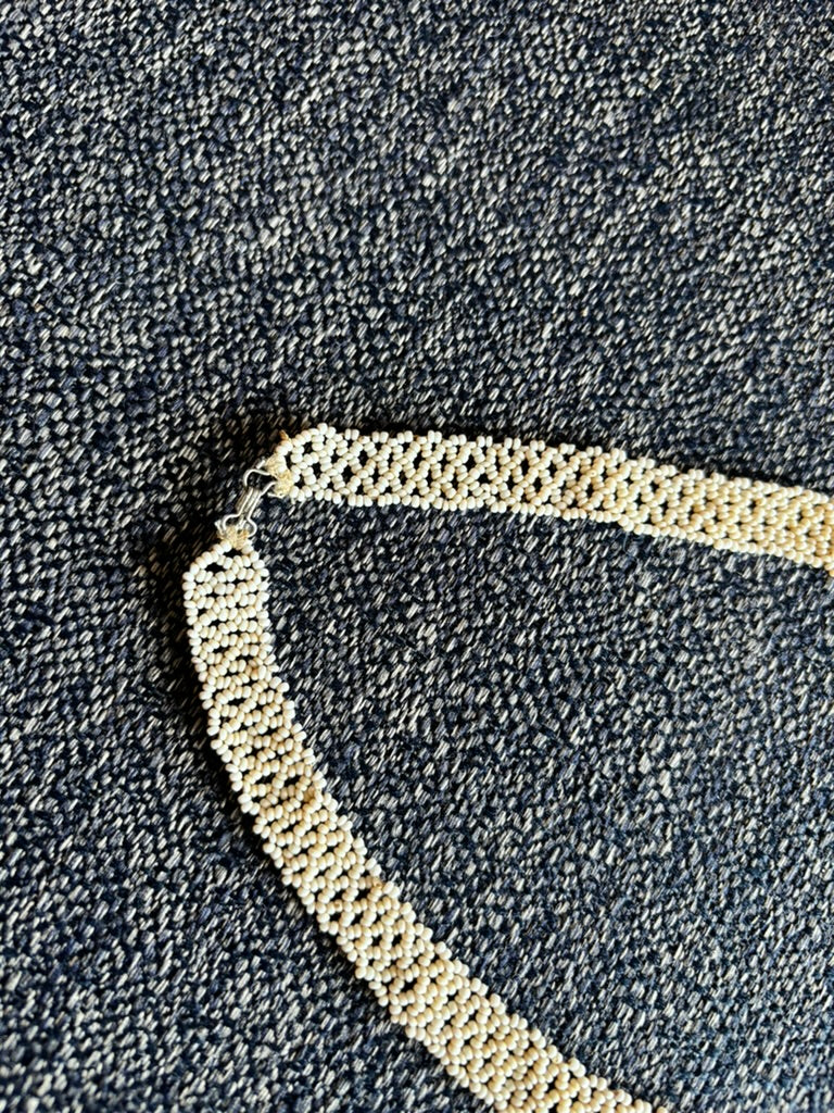 Delicate 1940's/50's Beaded Lace Choker
