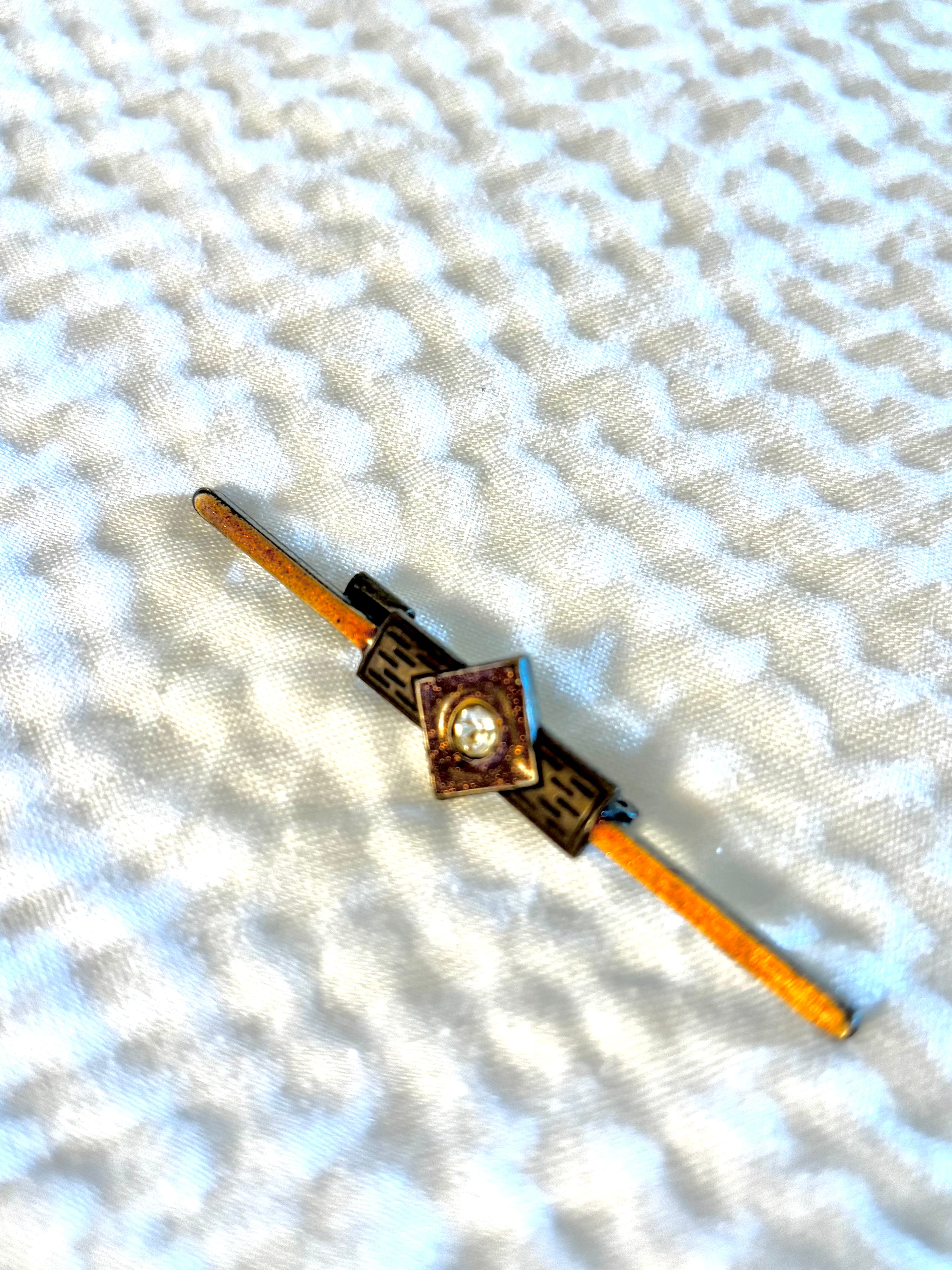 Genuine Art Deco Bar Brooch