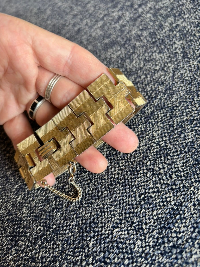 Unique Vintage Gold-toned Bracelet