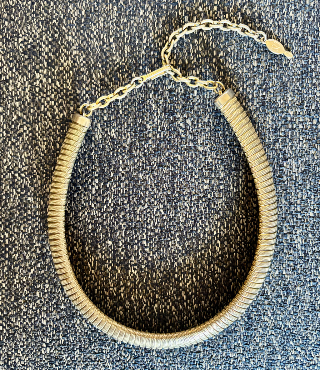 Vintage Sarah Covington Gold-Toned Flex Choker
