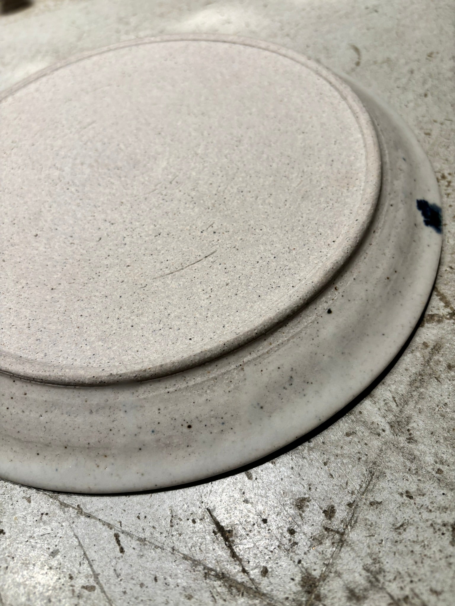 Vintage Studio Pottery Plate Set w/ Femme Designs