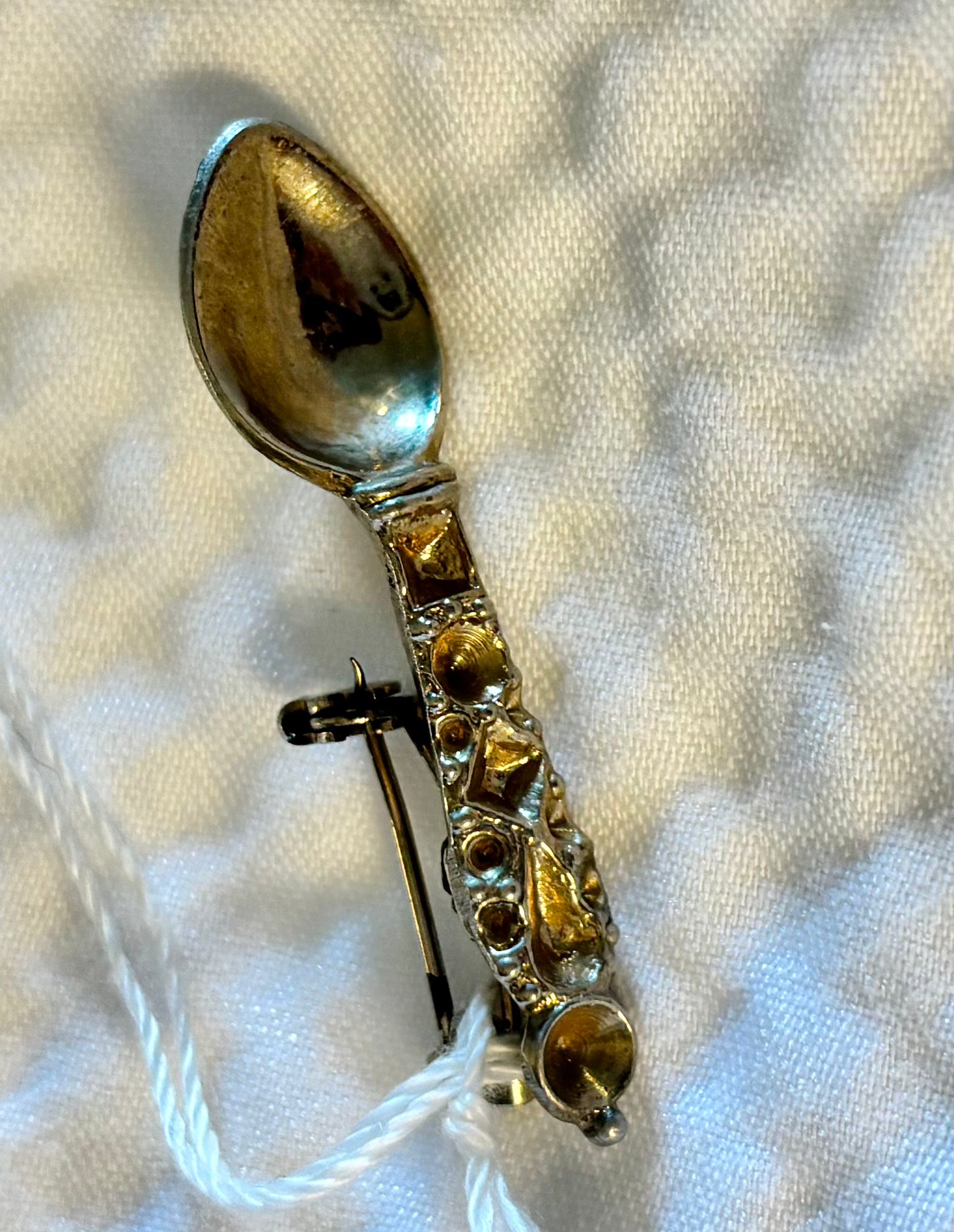 Adorable Mini Spoon Vintage Brooch