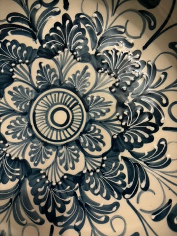 Hand-painted Floral Ceramic Bowl, Spain