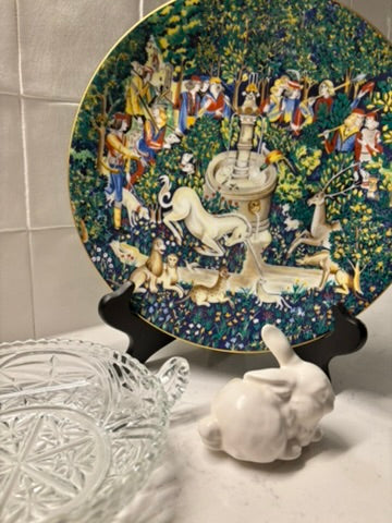 Vintage Collectible Unicorn Plate