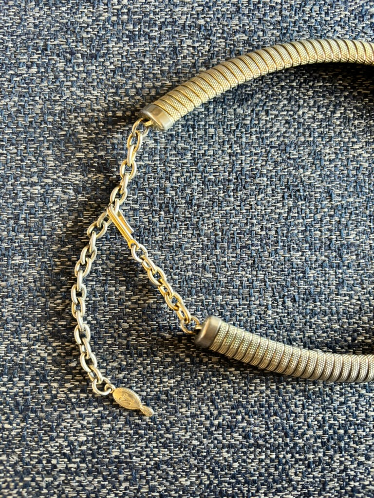 Vintage Sarah Covington Gold-Toned Flex Choker