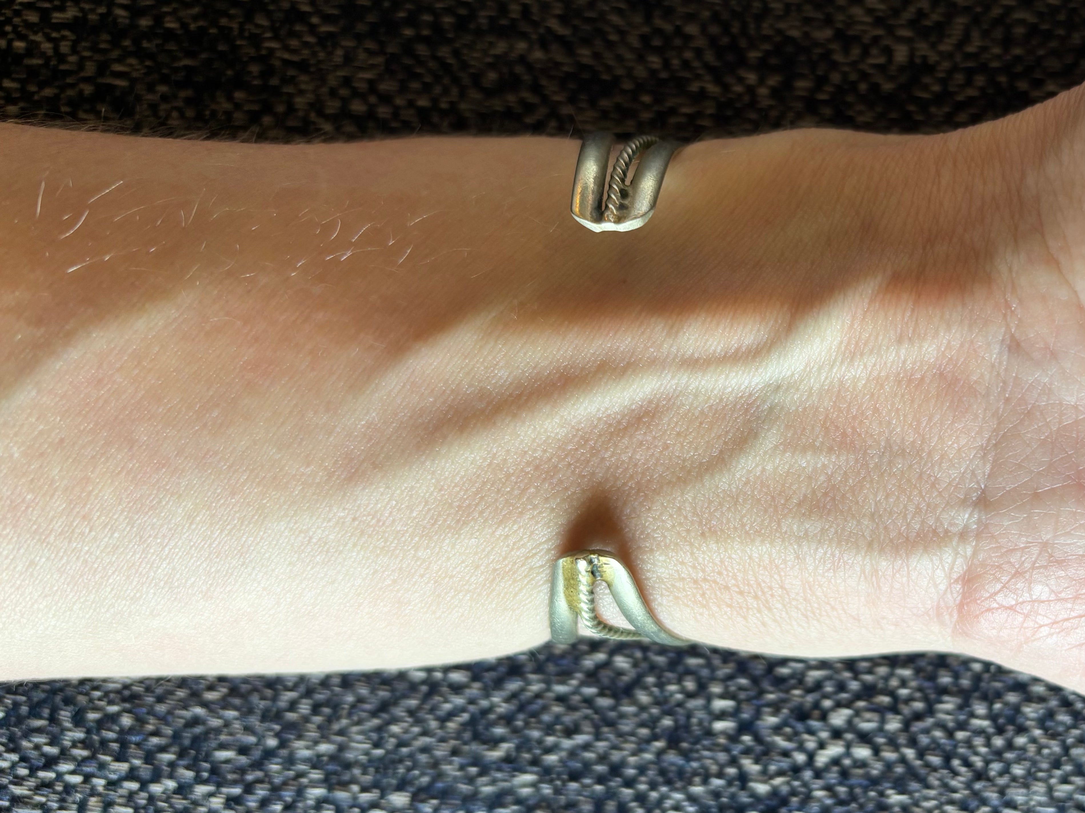 Vintage Yin & Yang Alpaca Silver Cuff