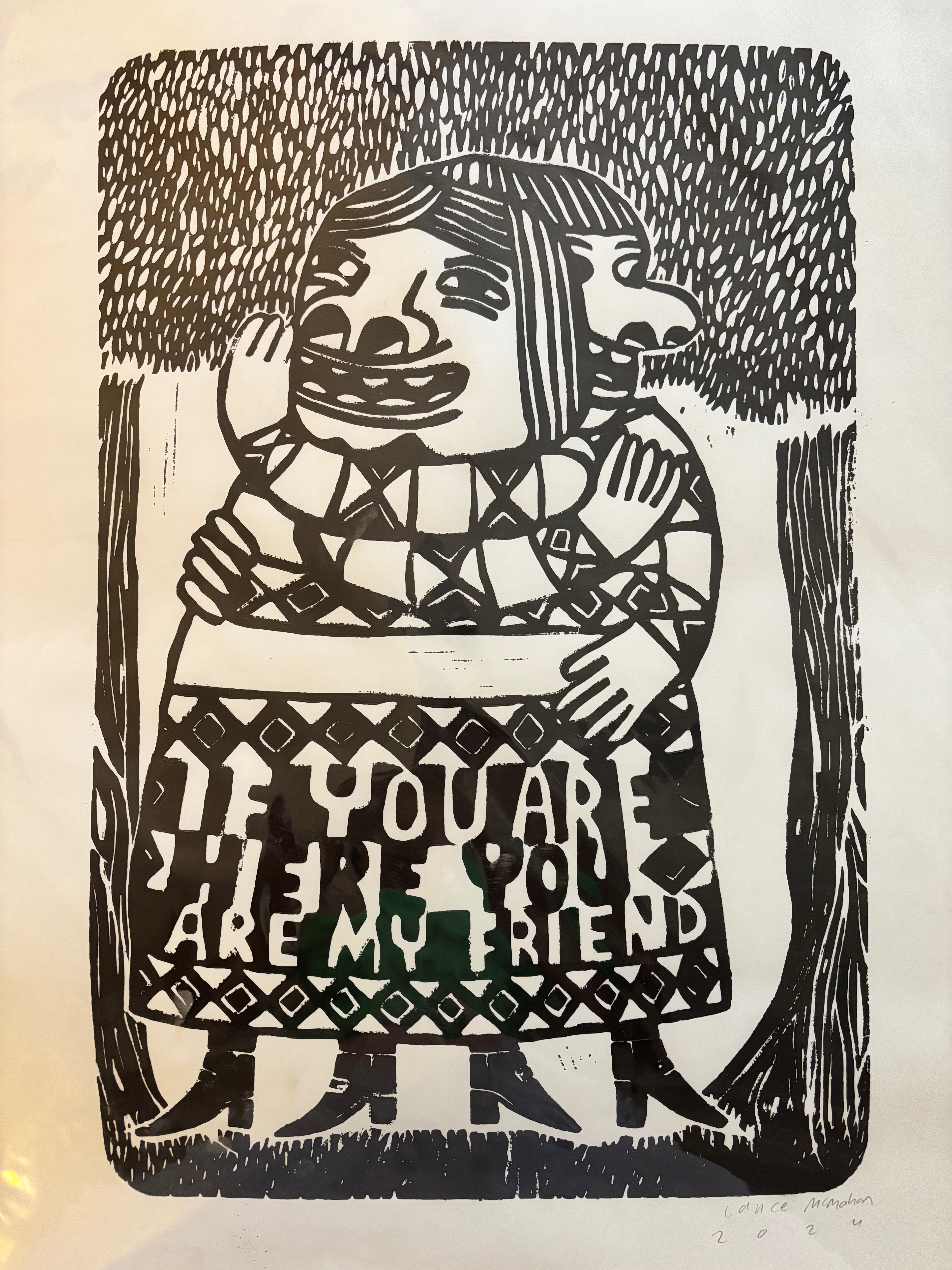 Original Block Print by Lance McMahan