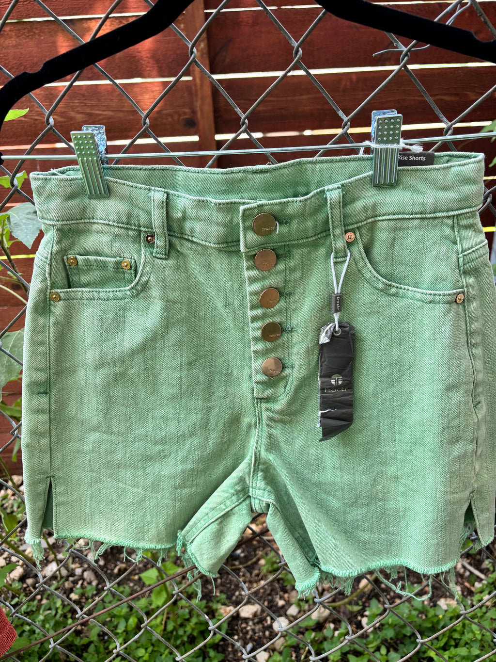 Green Tractr Cut-off Shorts