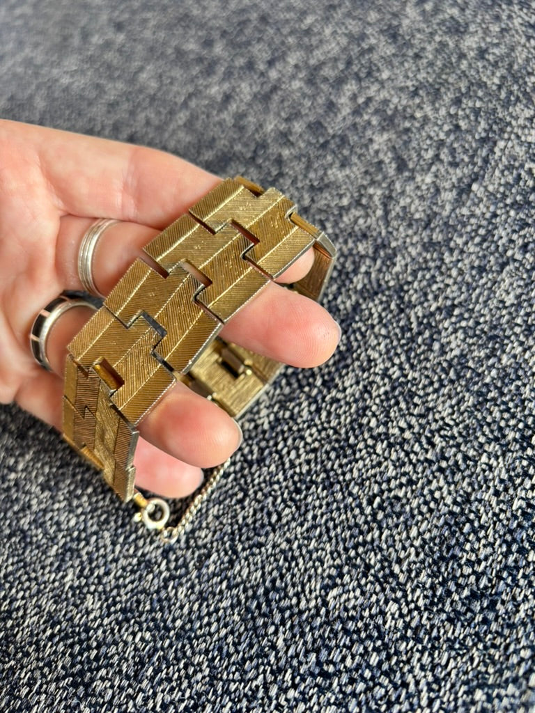 Unique Vintage Gold-toned Bracelet