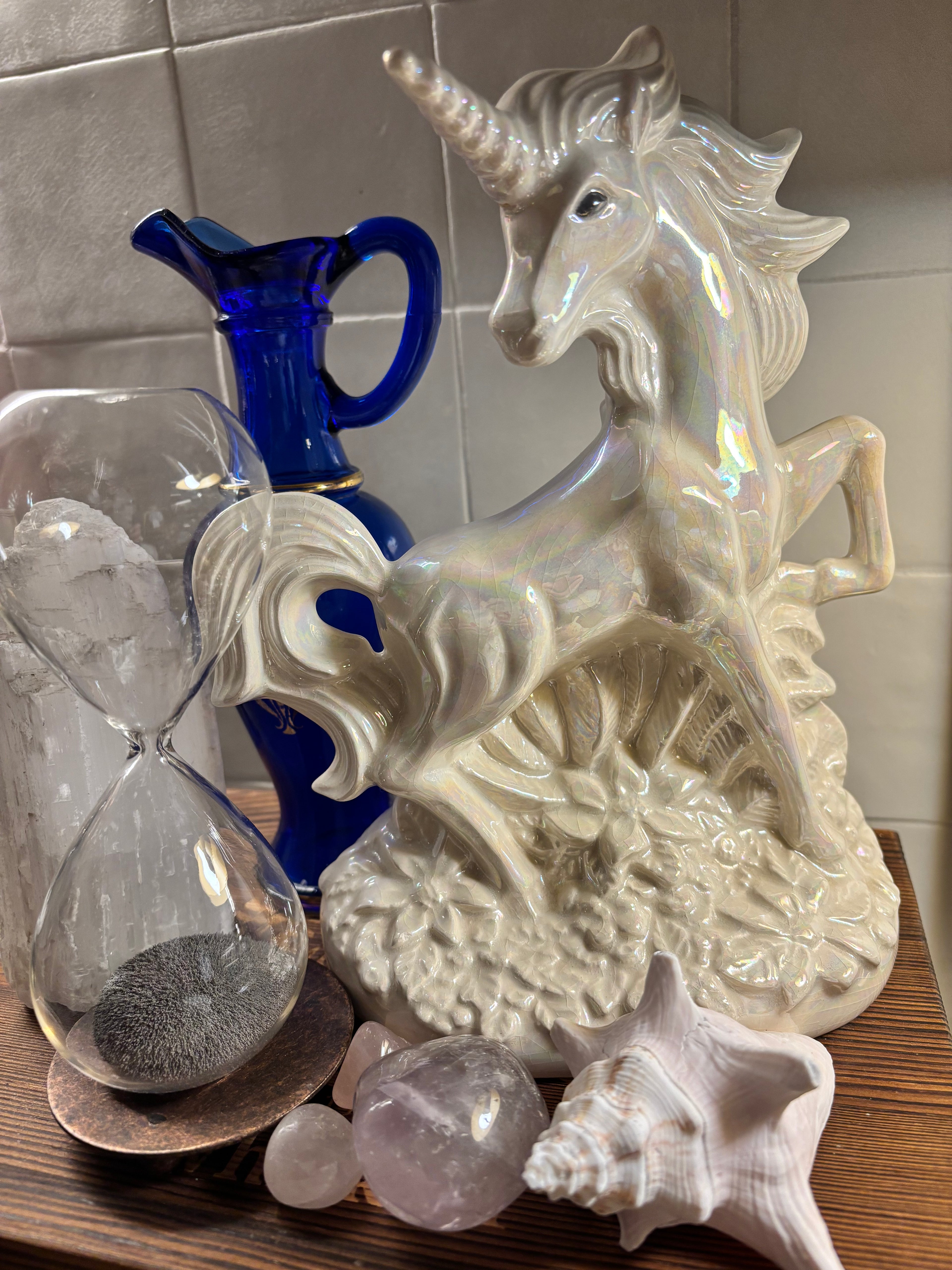 Magical Pearlescent Glazed Vintage Unicorn