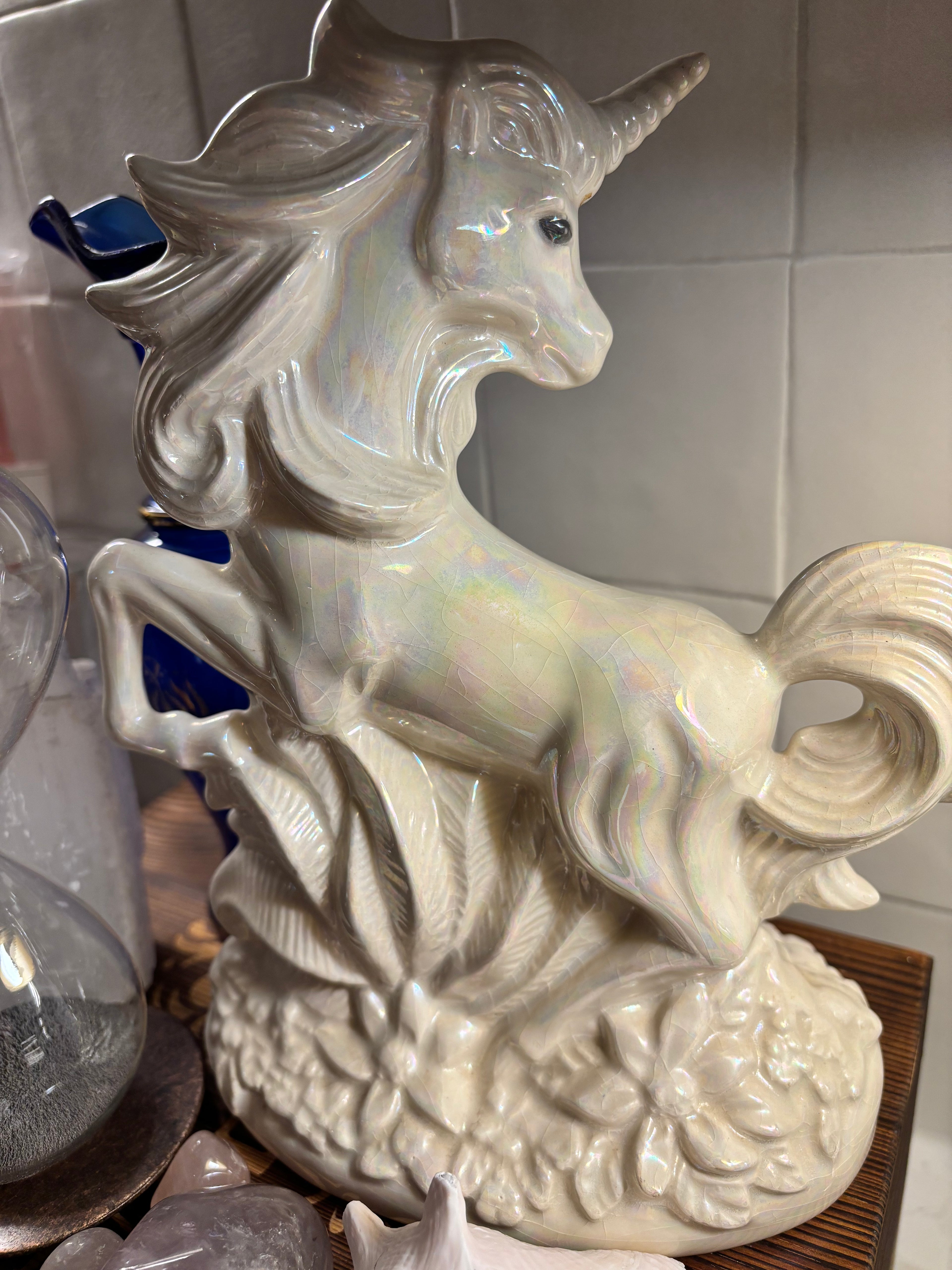 Magical Pearlescent Glazed Vintage Unicorn