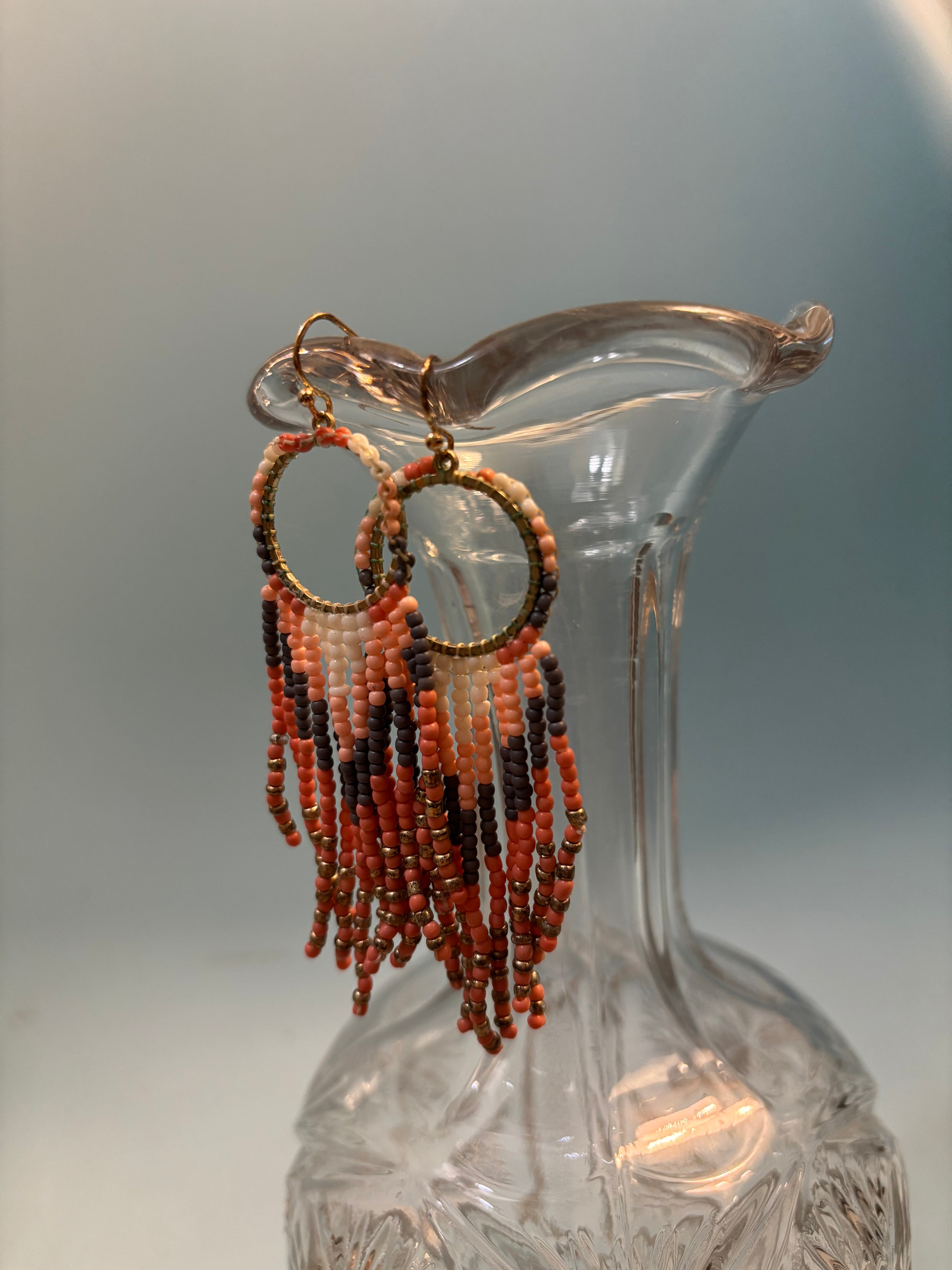 Bohemian Beaded Tassel Earrings